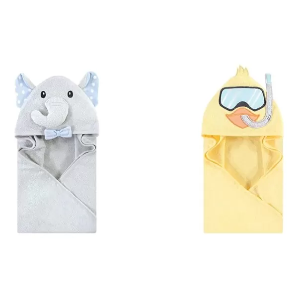 White Dots Gray Elephant Scuba Duck One Size