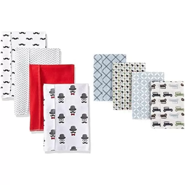 Mustache Hat Blue Cars One Size