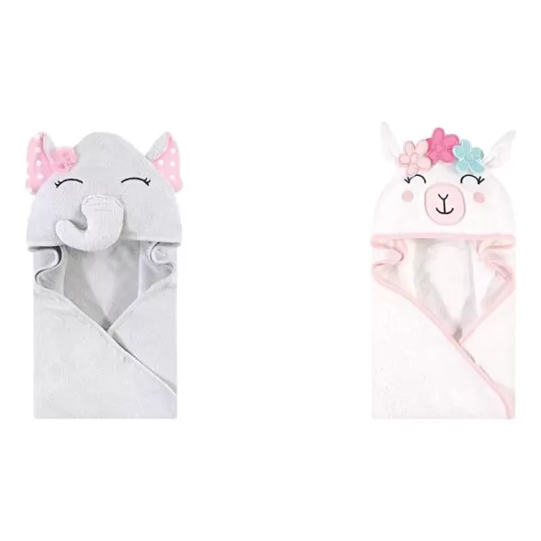 White Dots Pretty Elephant Flower Llama One Size