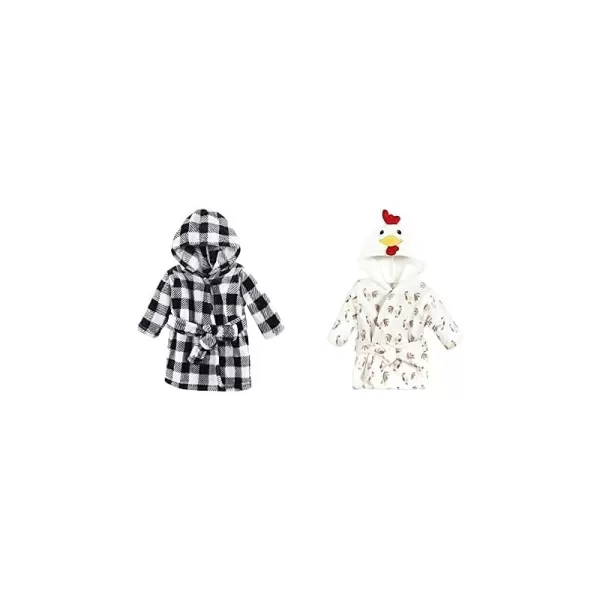Black Plaid Rooster One Size