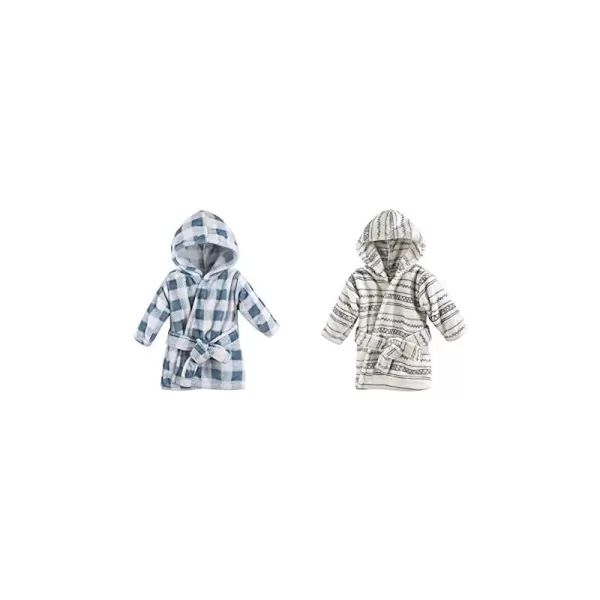 Blue Plaid Aztec One Size