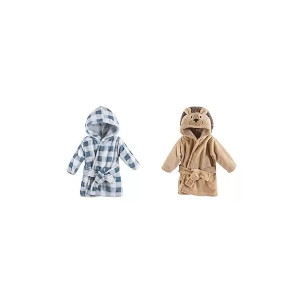 Blue Plaid Lion One Size