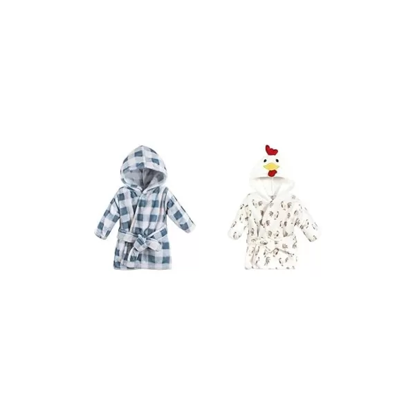 Blue Plaid Rooster One Size