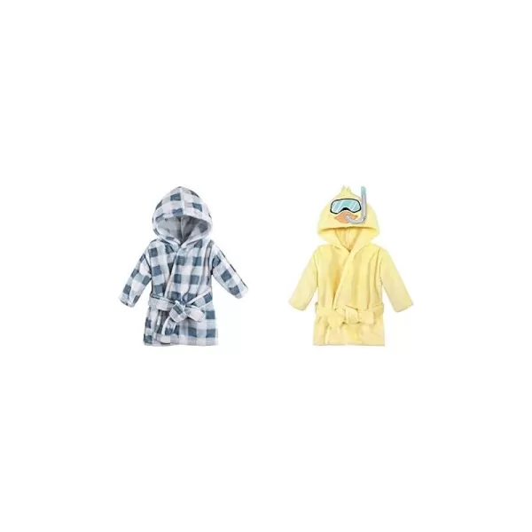 Blue Plaid Scuba Duck One Size