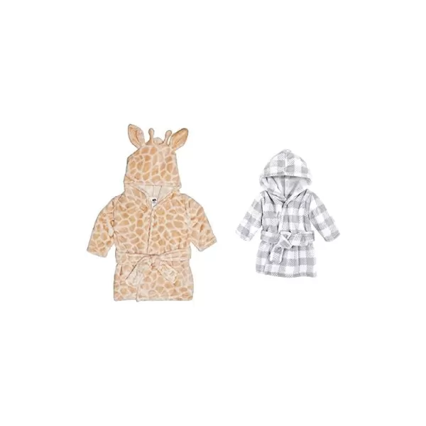 Giraffe Gray Plaid One Size