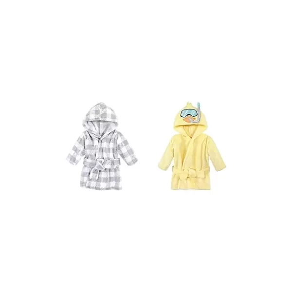 Gray Plaid Scuba Duck One Size