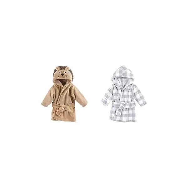 Lion Gray Plaid One Size