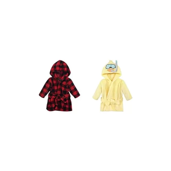 Red Black Plaid Scuba Duck One Size
