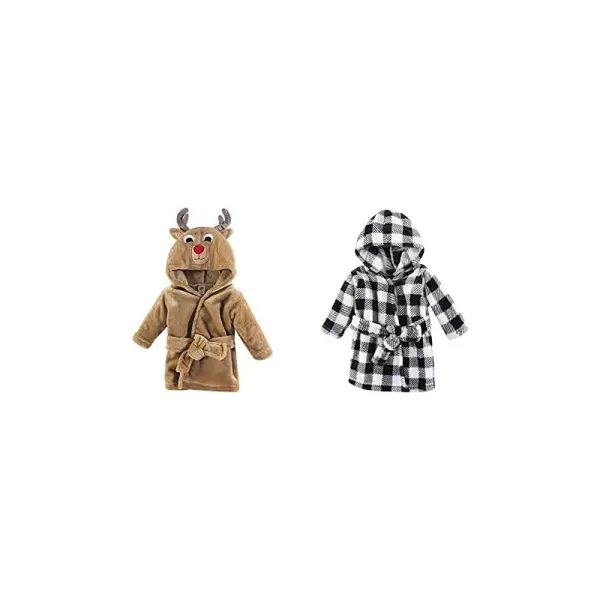 Reindeer Black Plaid One Size