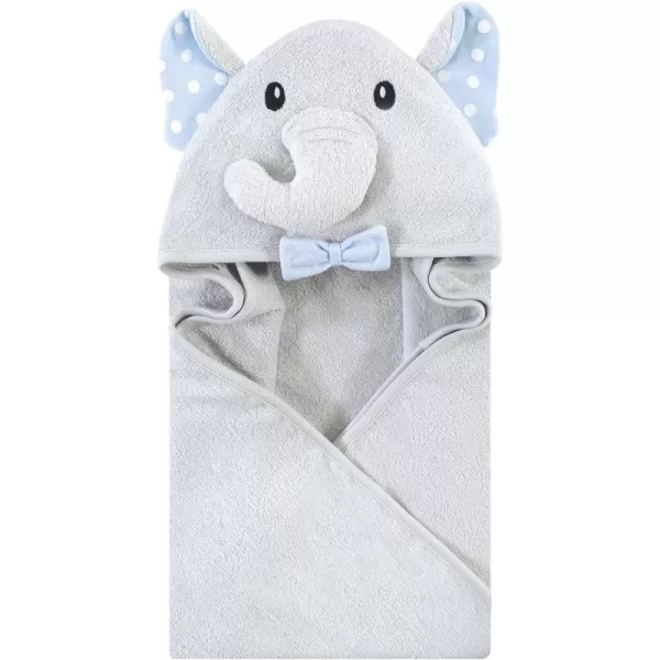 One Size White Dots Gray Elephant