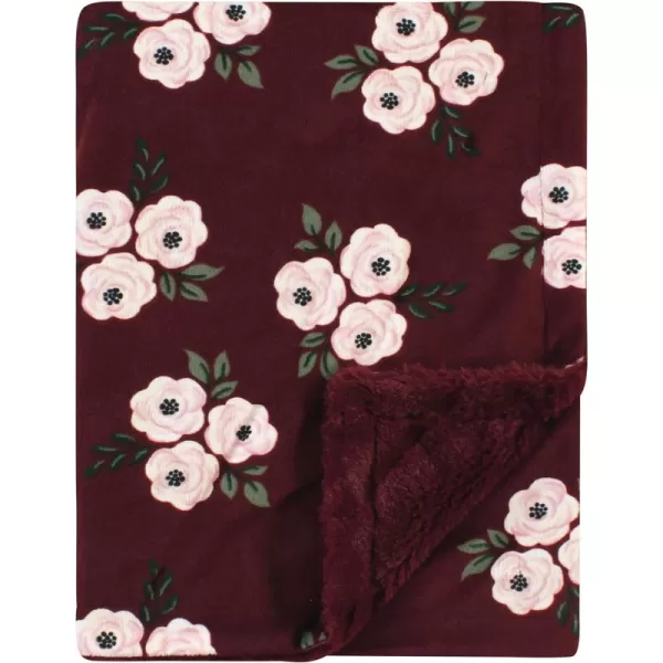 One Size Burgundy Floral