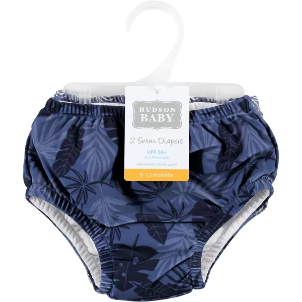 Hudson Baby Unisex Baby Swim Diapers, Pink Lemons, 12-18 Months