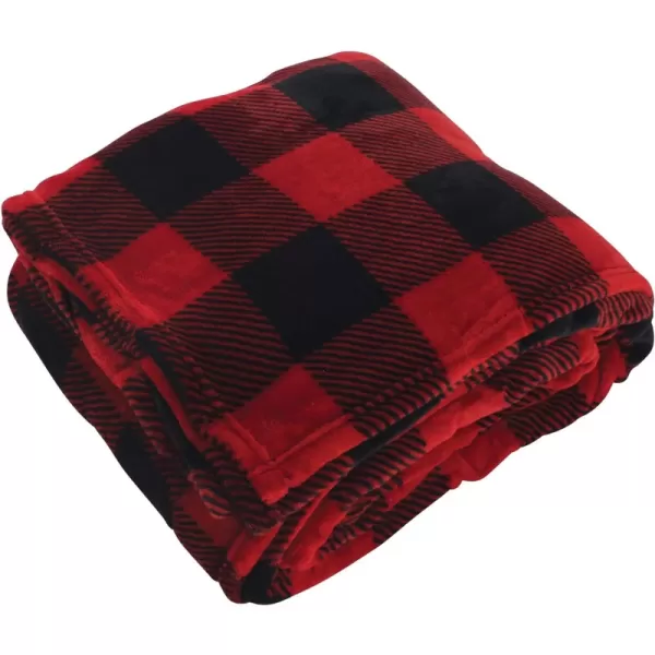 Buffalo Plaid Fleece 60X80 Inch (Oversize Throw)