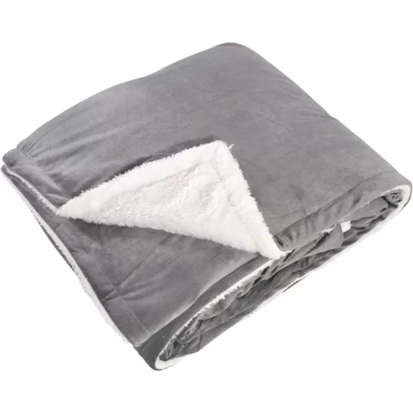 Charcoal Sherpa 60X80 Inch (Oversize Throw)