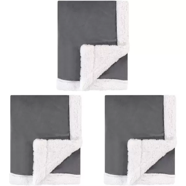 Charcoal White One Size (Pack of 3)
