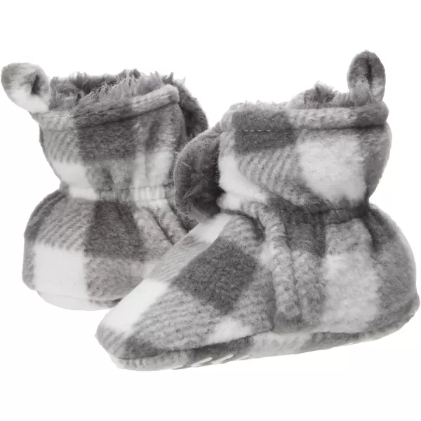 Hudson Baby Unisex Baby Cozy Fleece and Faux Sherpa Booties