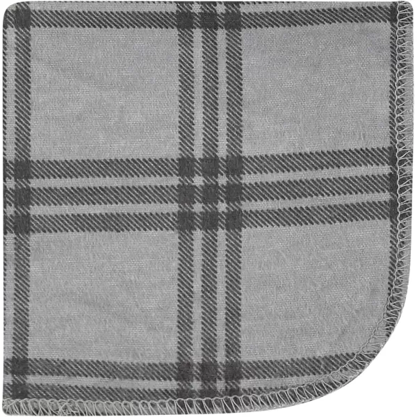 Hudson Baby Unisex Baby Flannel Washcloths, Eucalyptus 10Pk, One Size