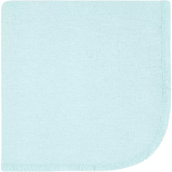 Hudson Baby Unisex Baby Flannel Washcloths, Eucalyptus 10Pk, One Size