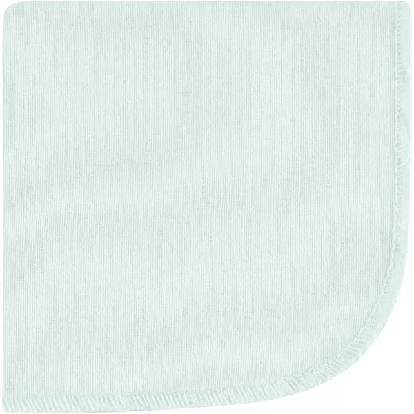 Hudson Baby Unisex Baby Flannel Washcloths, Eucalyptus 10Pk, One Size