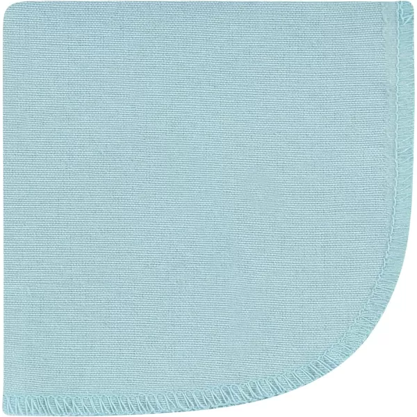 Hudson Baby Unisex Baby Flannel Washcloths, Eucalyptus 10Pk, One Size