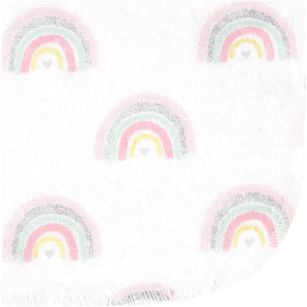 Hudson Baby Unisex Baby Flannel Washcloths, Eucalyptus 10Pk, One Size
