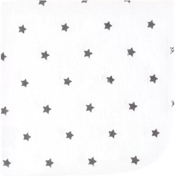 Hudson Baby Unisex Baby Flannel Washcloths, Eucalyptus 10Pk, One Size