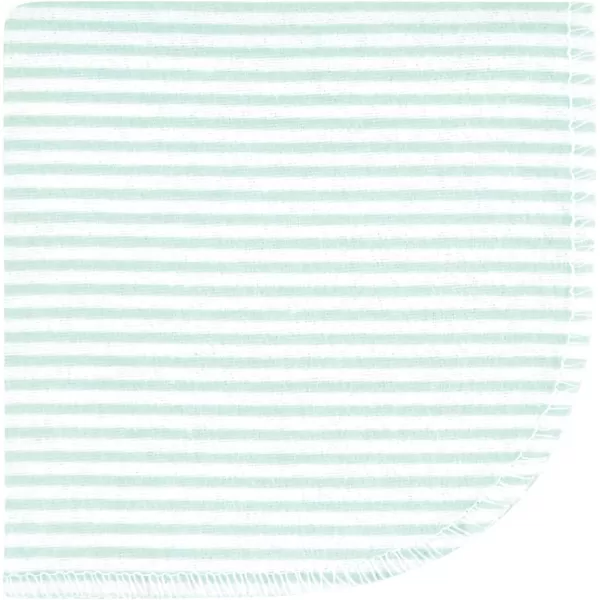 Hudson Baby Unisex Baby Flannel Washcloths, Eucalyptus 10Pk, One Size