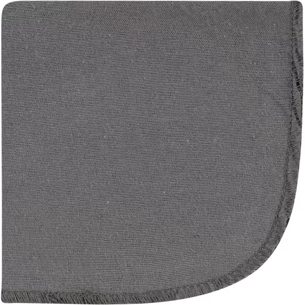 Hudson Baby Unisex Baby Flannel Washcloths, Eucalyptus 10Pk, One Size