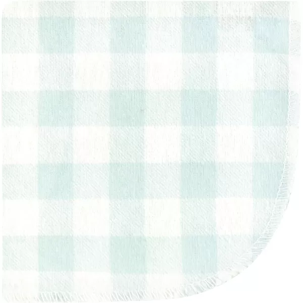 Hudson Baby Unisex Baby Flannel Washcloths, Eucalyptus 10Pk, One Size