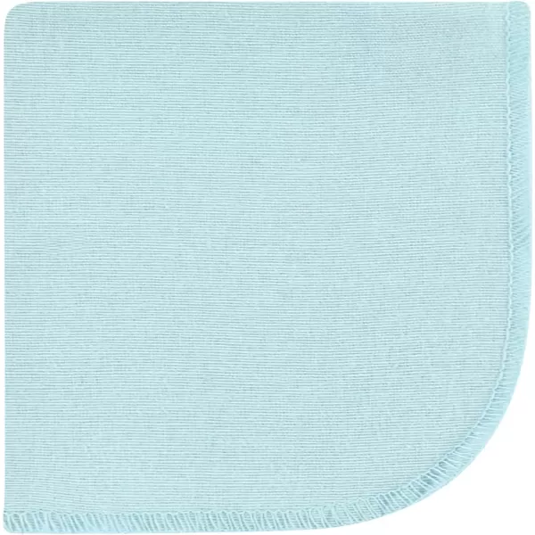 Hudson Baby Unisex Baby Flannel Washcloths, Eucalyptus 10Pk, One Size