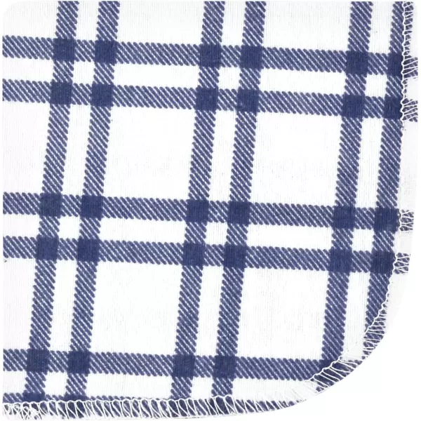 Hudson Baby Unisex Baby Flannel Washcloths, Eucalyptus 10Pk, One Size