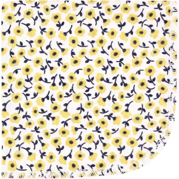 Hudson Baby Unisex Baby Flannel Washcloths, Eucalyptus 10Pk, One Size