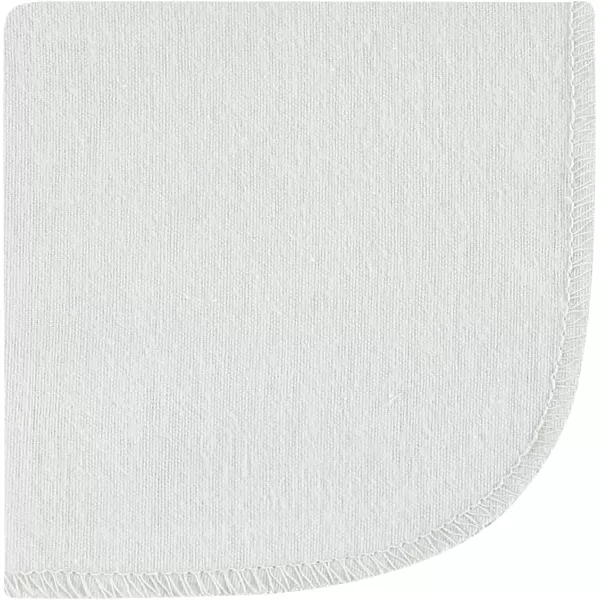 Hudson Baby Unisex Baby Flannel Washcloths, Eucalyptus 10Pk, One Size