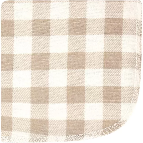 Hudson Baby Unisex Baby Flannel Washcloths, Eucalyptus 10Pk, One Size
