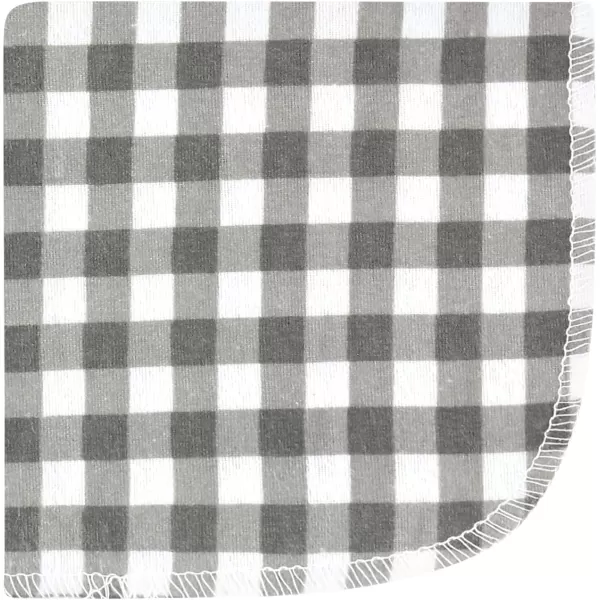 Hudson Baby Unisex Baby Flannel Washcloths, Eucalyptus 10Pk, One Size