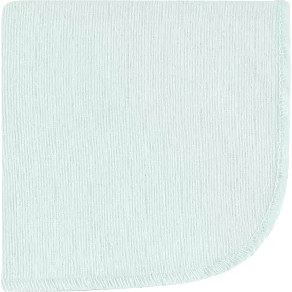Hudson Baby Unisex Baby Flannel Washcloths, Eucalyptus 10Pk, One Size