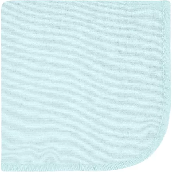 Hudson Baby Unisex Baby Flannel Washcloths, Eucalyptus 10Pk, One Size