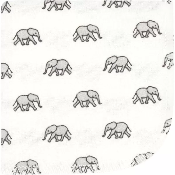 Hudson Baby Unisex Baby Flannel Washcloths, Eucalyptus 10Pk, One Size