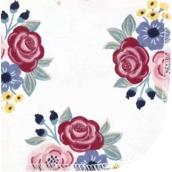 Hudson Baby Unisex Baby Flannel Washcloths, Eucalyptus 10Pk, One Size