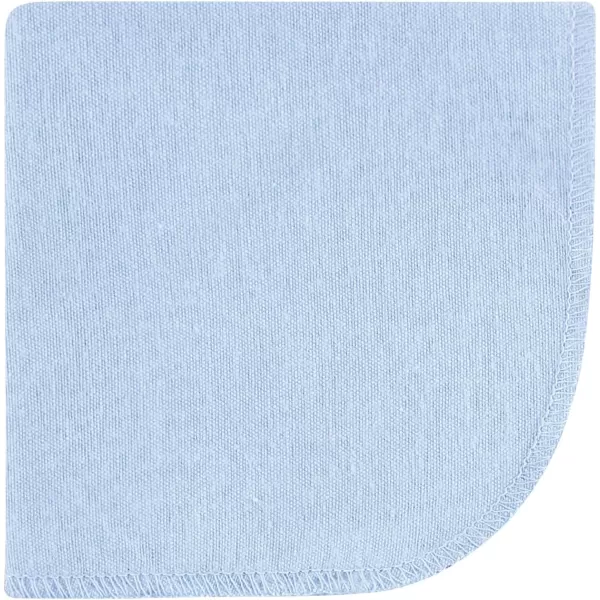 Hudson Baby Unisex Baby Flannel Washcloths, Eucalyptus 10Pk, One Size