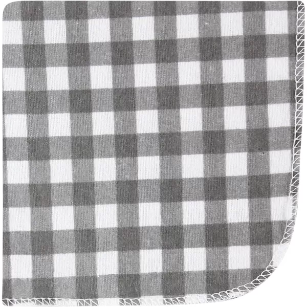Hudson Baby Unisex Baby Flannel Washcloths, Eucalyptus 10Pk, One Size