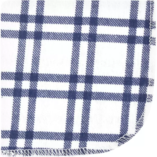 Hudson Baby Unisex Baby Flannel Washcloths, Eucalyptus 10Pk, One Size