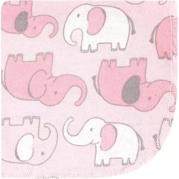 Hudson Baby Unisex Baby Flannel Washcloths, Eucalyptus 10Pk, One Size