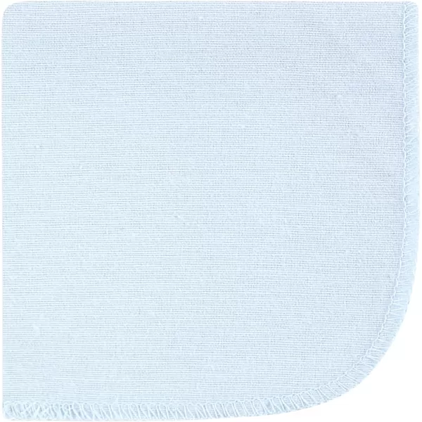 Hudson Baby Unisex Baby Flannel Washcloths, Eucalyptus 10Pk, One Size