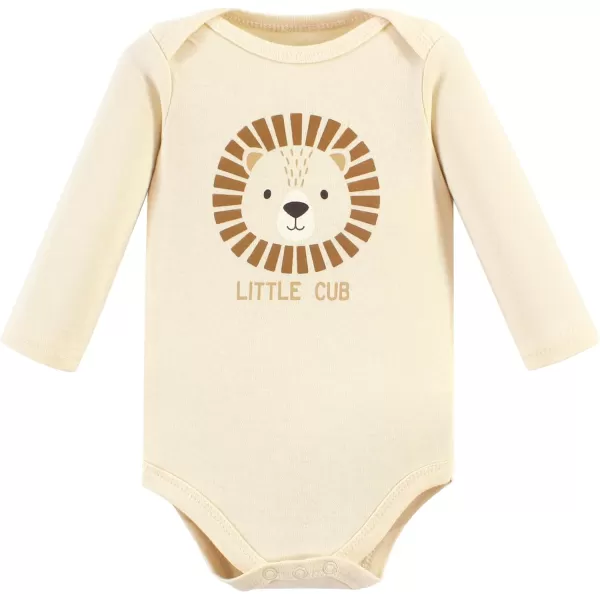 Hudson Baby Unisex Baby Unisex Baby Cotton Bodysuit and Pant Set, Brave Lion, Preemie