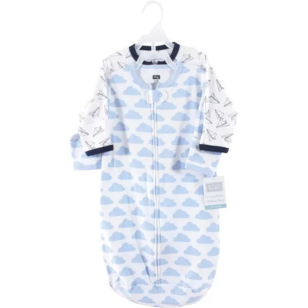 Hudson Baby Unisex BabyCotton Long-Sleeve Wearable Sleeping Bag, Sack, Blanket