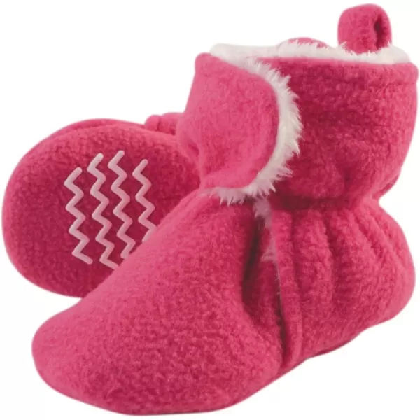 Hudson Baby Unisex Baby Cozy Fleece and Faux Sherpa Booties