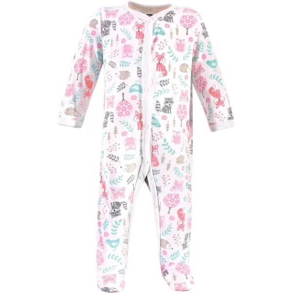 Hudson Baby Baby Girls' Cotton Sleep and Play