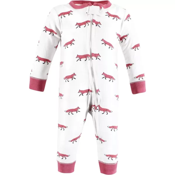 Hudson Baby Baby Girls' Cotton Sleep and Play