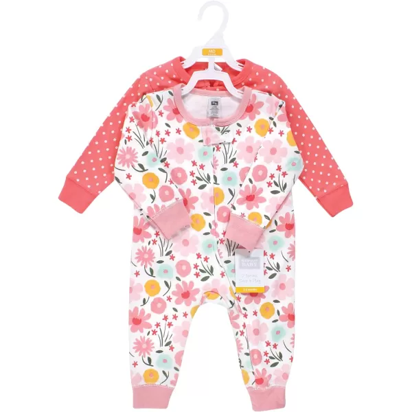 Hudson Baby Baby Girls' Cotton Sleep and Play